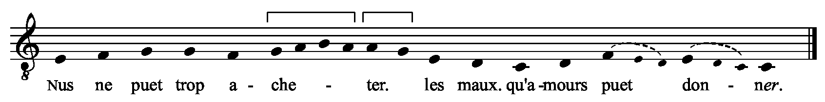Refrain musical notation